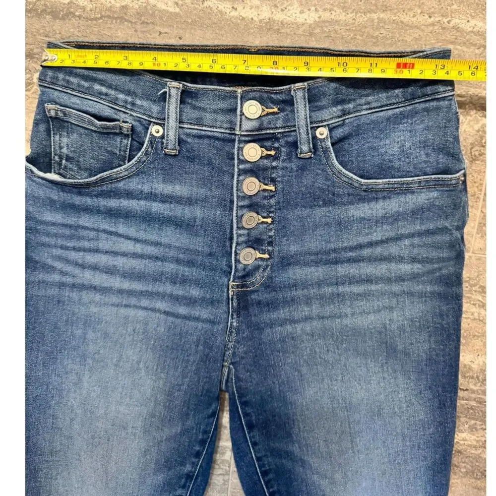 Lucky Brand Bridgette High Rise Skinny Jeans 6/28 Button Fly Ankle Women Denim - Picture 10 of 12